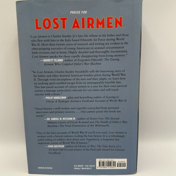 Lost Airmen Charles E. Stanley Jr. 2022 Hardcover WWII Bomber Rescue History - Picture 2 of 3